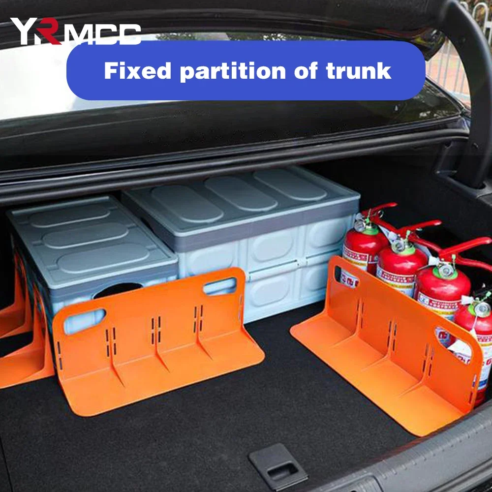 Car Trunk Storage Box Fixed Partition Multifunctional Auto Trunk Fixed Rack Holder 2Size Cars Plastic Baffle Solid Baffle Back