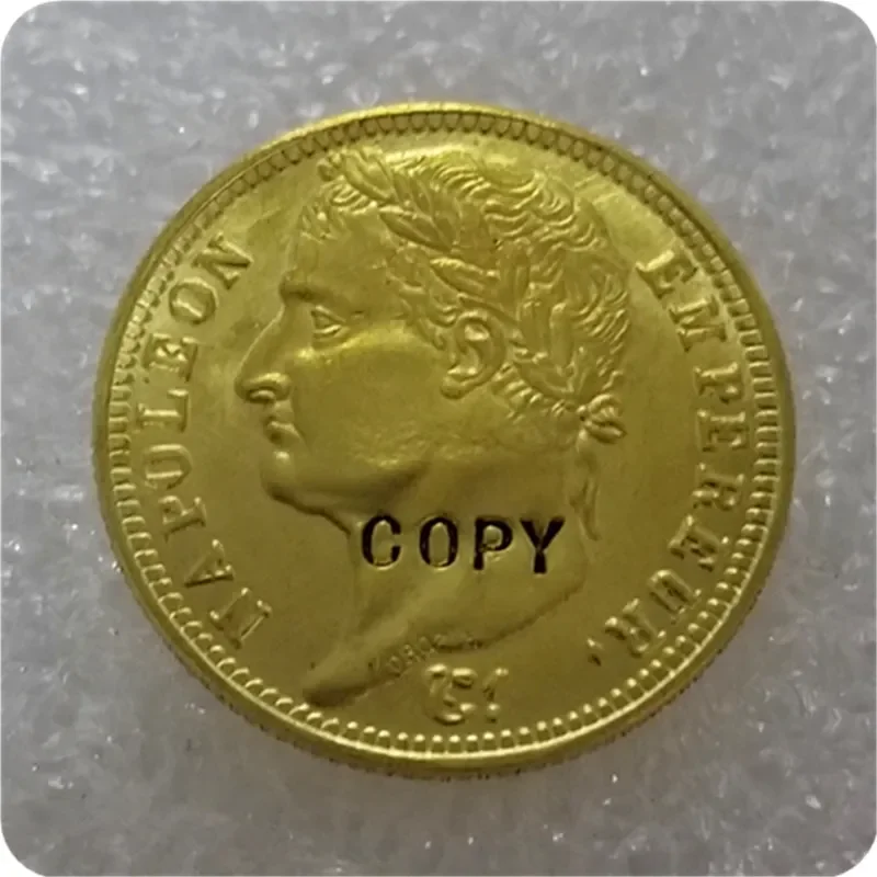 France, Napoleon I, 20 Francs, 1809 Gold Coin COPY