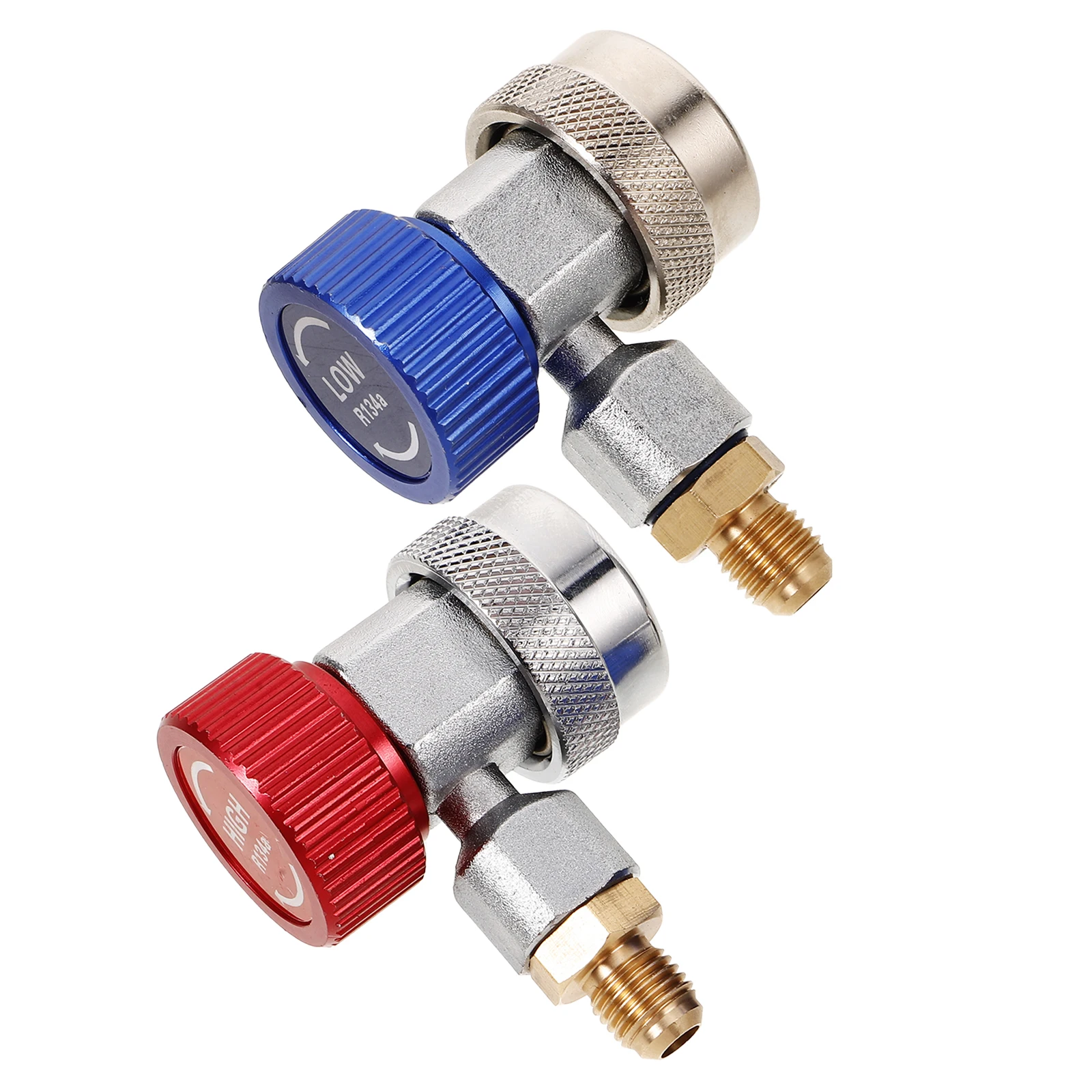 

R134a Quick Coupler Adapter Car Air Conditioning Tool Set Connector R134a Adapter A/C Manifold Gauge Set Service Ports 1/4 Male