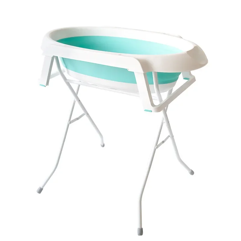 No Bending Pet Folding Bath Cat Puppy Bath Tub Raised Shelf Bracket Bathtub
