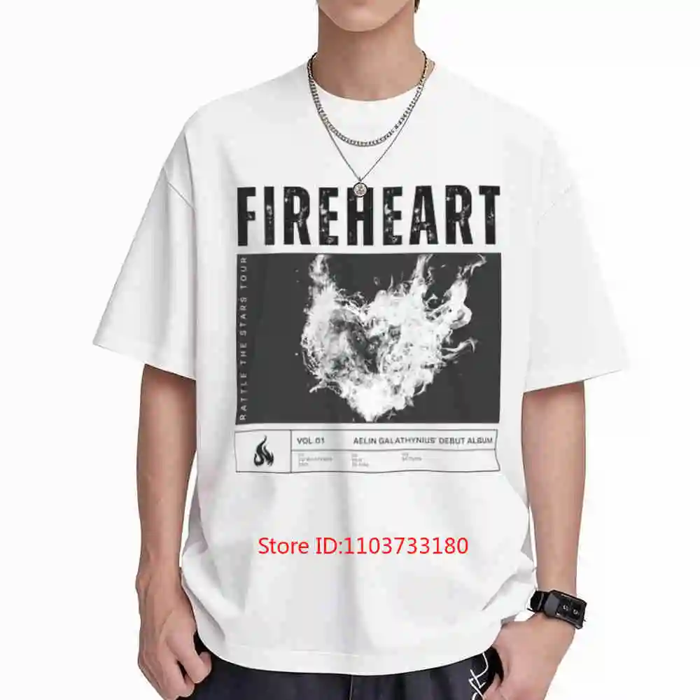 Fireheart Aelin Galathynius Rattle The Stars Throne Of Glass ACOTAR Short Sleeve Tee 100% Cotton T-Shirt