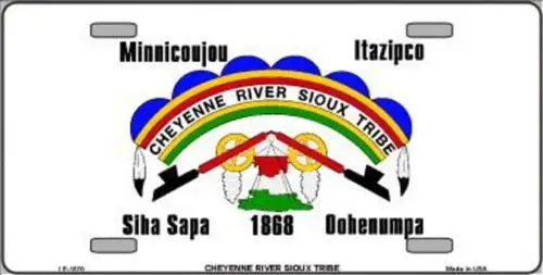 River Sioux License Plate Metal Tin Sign Picture Plaque for Art Decor