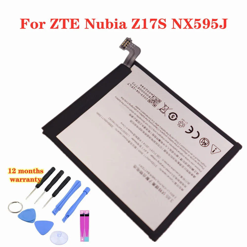 

New Hight Quality Li3930T44P6h746342 Battery For ZTE Nubia Z17S Z17 S NX595J 3100mAh Phone Battery + Tools