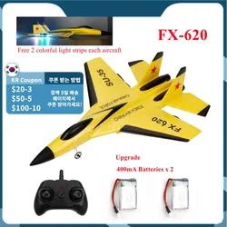 RC Remote SU-35 FX-620 Radio Control Airplane 2.4G Remote Control Fighter Plane Glider Airplane EPP Foam Model Toys Kids Gift