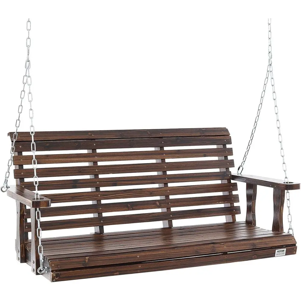

Durable 880lbs Capacity 4.5ft Outdoor Porch Swing Bench for Patio, Garden, and Courtyard