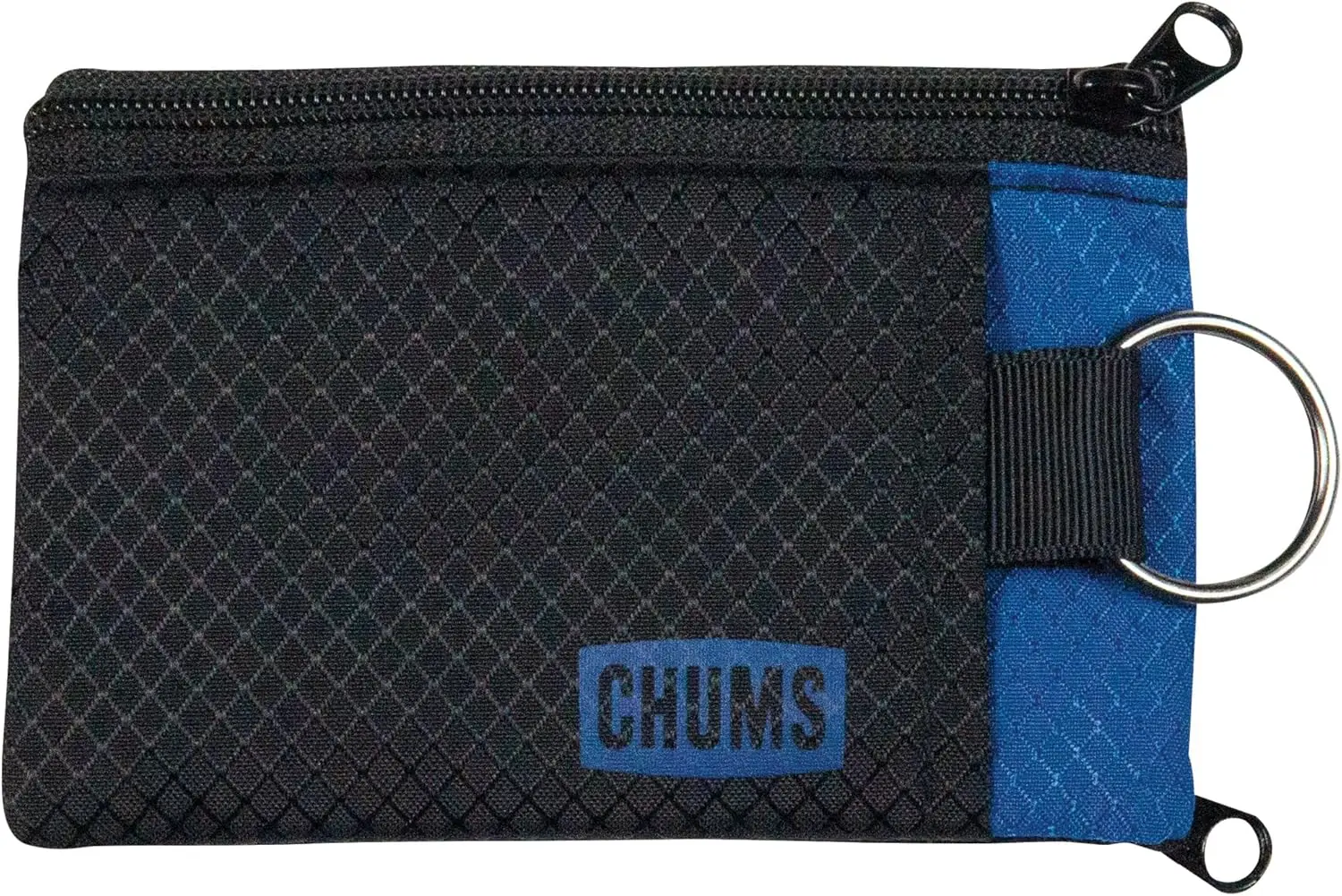 

Lightweight Slim Wallet with RFID Blocking, Clear ID Window, Zippered, Key Ring, Solid Colors