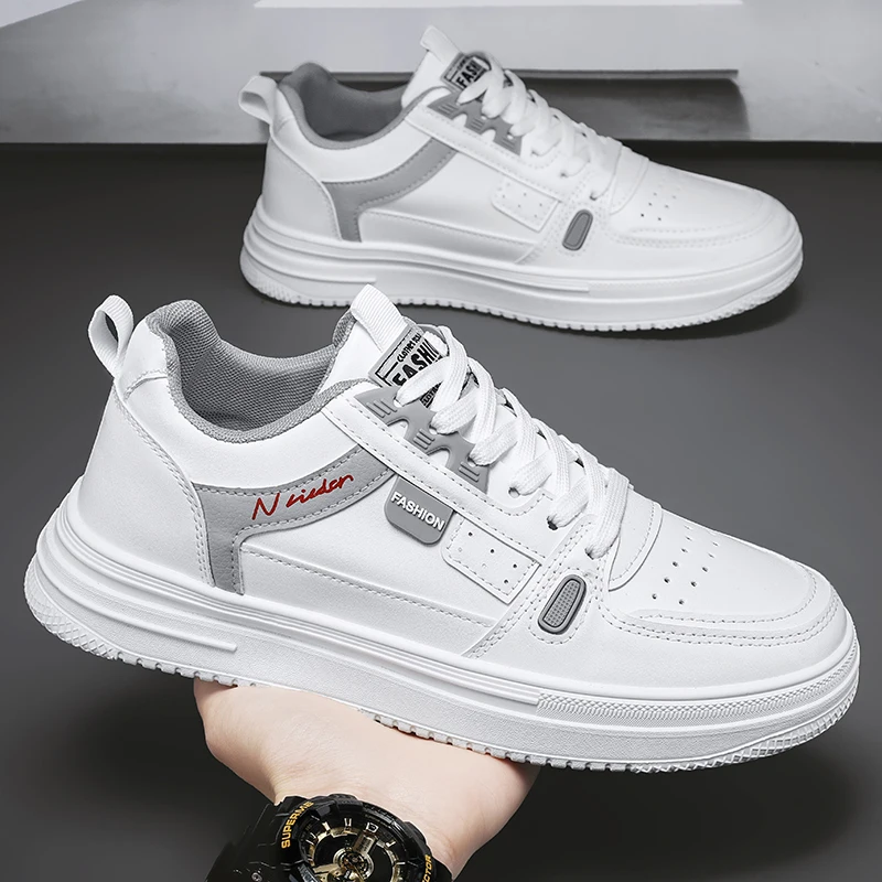 

2026 New Brand Flats Shoes Men Casual Skateboarding Shoes High Top Sneakers Sports Shoes Breathable Street Shoes Chaussure Homme