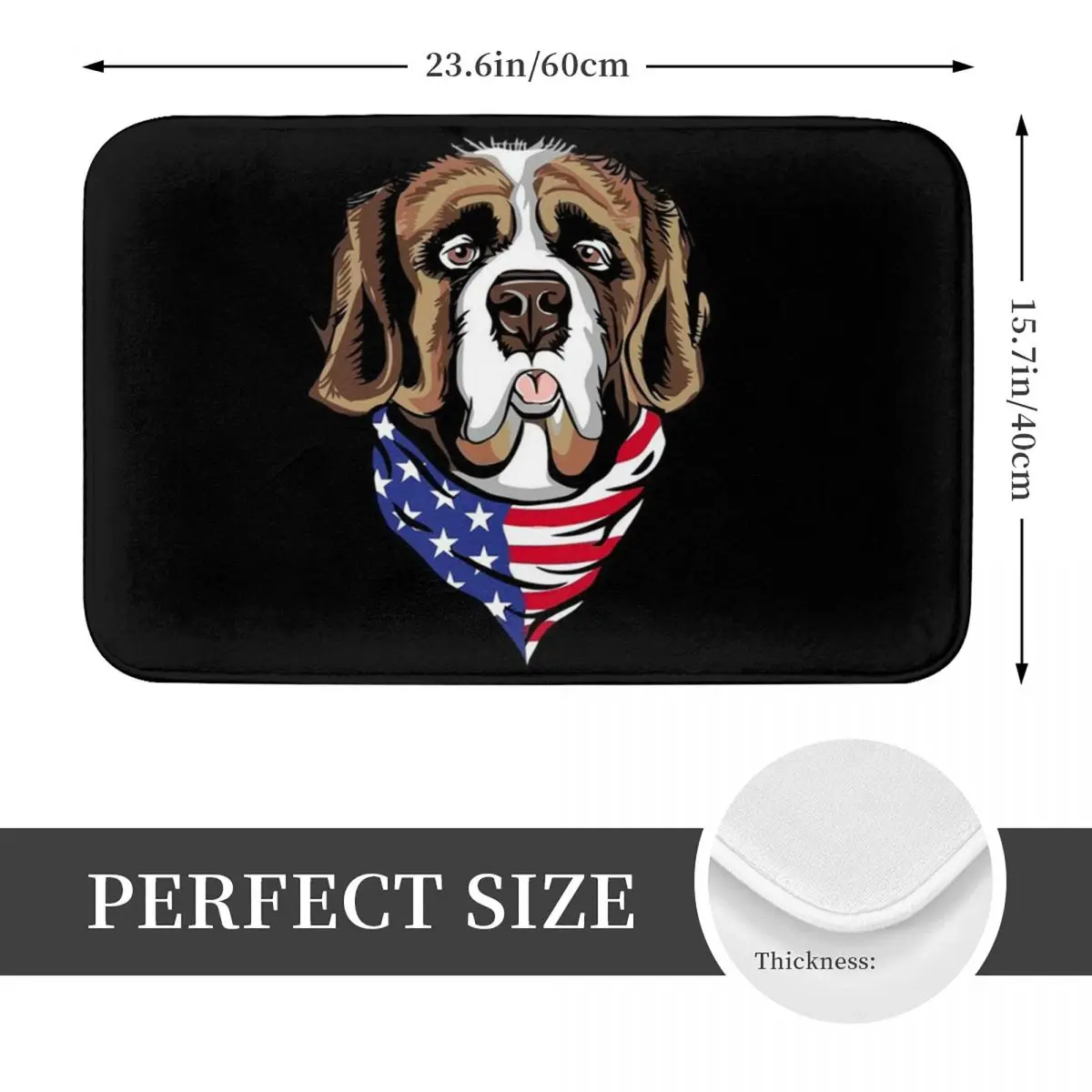 Saint Bernard Doormat Anti-skid Super Absorbent Bathroom Floor Mats Home Entrance Rugs Kitchen Living Room Carpet Footpad