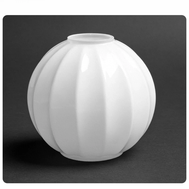 E27 Lantern Sodium Calcium Glass Lampshade Restaurant Bedroom Wall Light Pendant Lamp  Accessories Shell