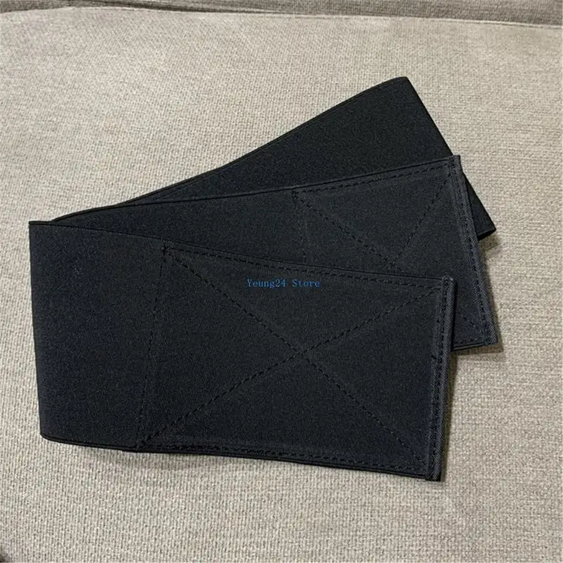 

P8DB Fashion Elastic Corset Belt for Dress Wide Waistbelt Decorative Waist Cincher Adjust Waspie Belt for Casual Wear