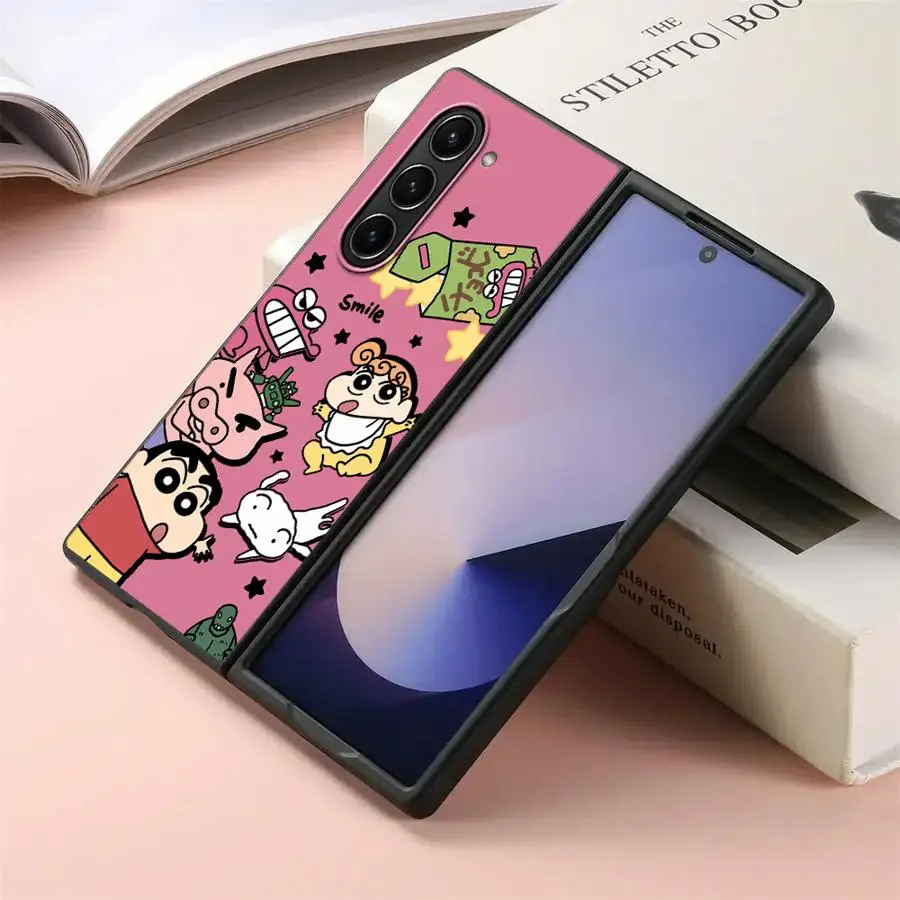 حافظة لهاتف سامسونج جالاكسي ZFold4 ZFold6 ZFold3 Z Fold 7 6 5 4 3 ZFold7 ZFold5 S S-hinchanS كارتون #3