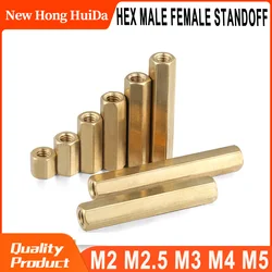 M2 M2.5 M3 M4 M5 Brass Hex Male Female Standoff Pillar Stud Mount Spacer Hexagon PCB Motherboard Hollow Bolt Screw