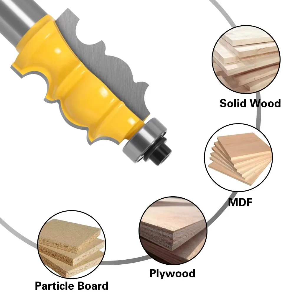 1PC 8mm 12mm Shank Special Moulding Bit Carbide Molding Router Bit Trimming Wood Milling Cutter for Woodwork Cutter Power Tools