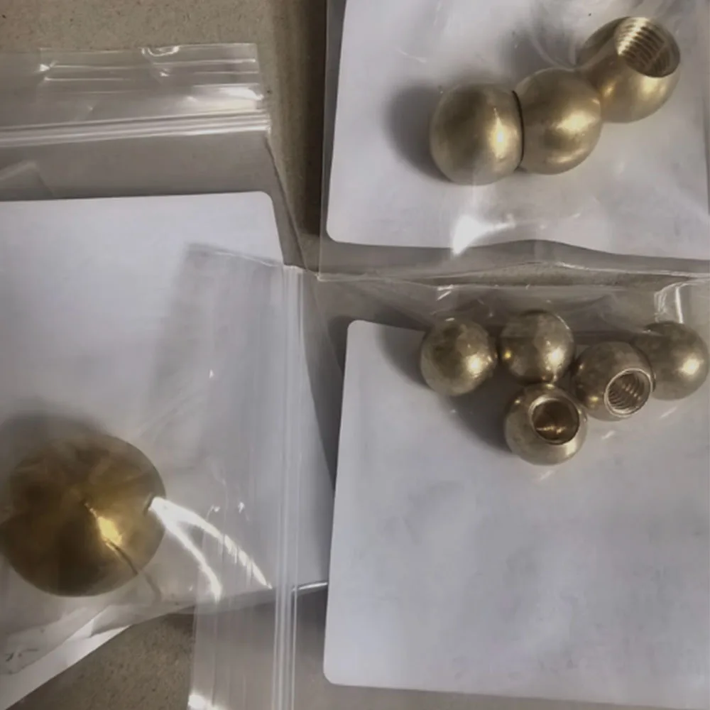 Corrosion Resistant Fastening Decorative Anti-Collision Brass Inner Tooth Ball Nut Outer Dia 6mm-25mm Inner Dia M3-M12