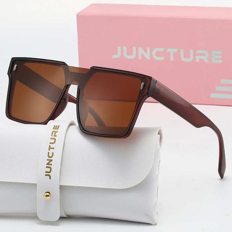 نظارات شمسية مستقطبة للنساء من JUNCTURE، نظارات شمسية مربعة أنيقة، نظارات سيدة متدرجة، هدايا العطلات، نظارات شمسية للنساء