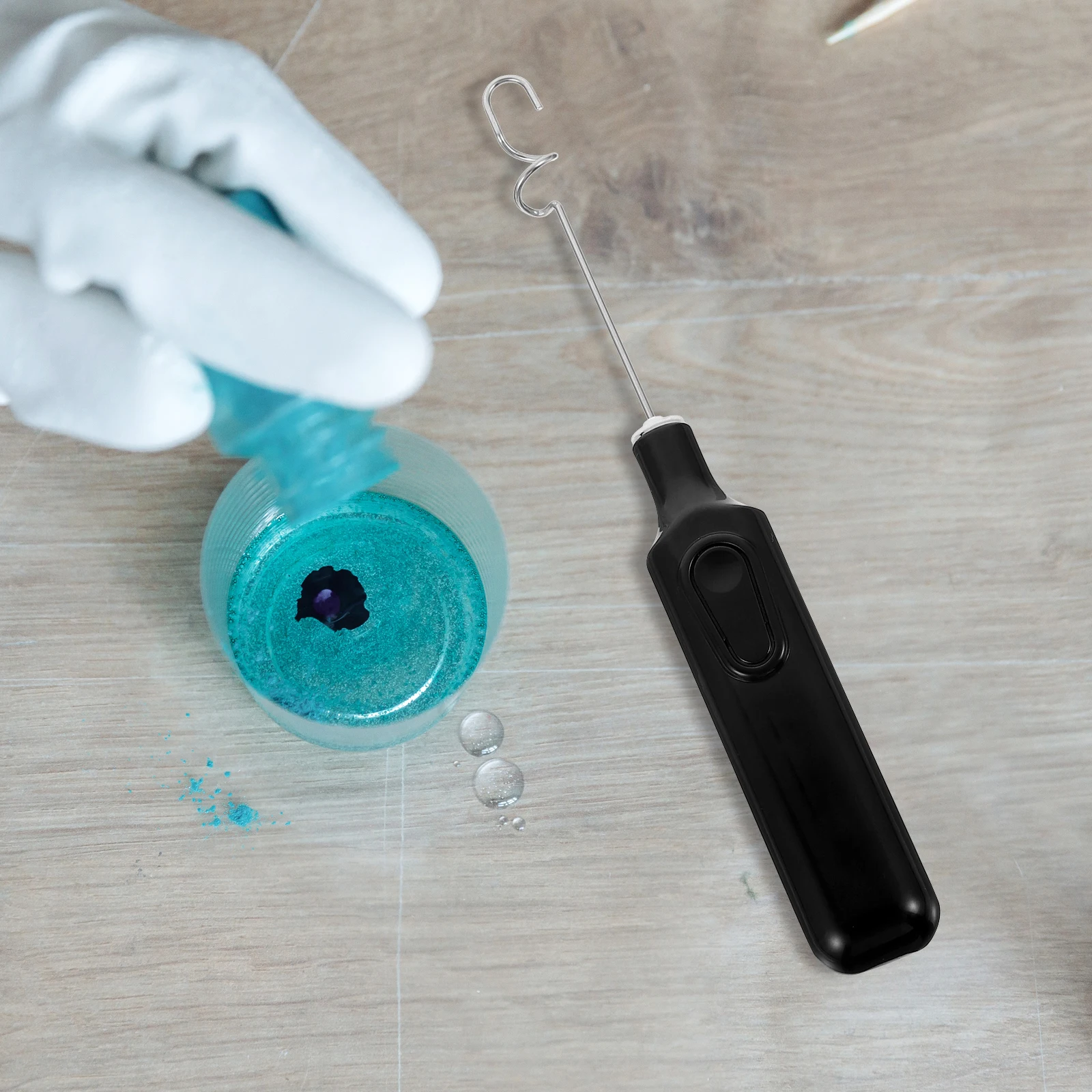 Elektrischer Mixer Hand-Farbmischer Rührwerk Werkzeuge Rühren Gouache Pigmente Rührer