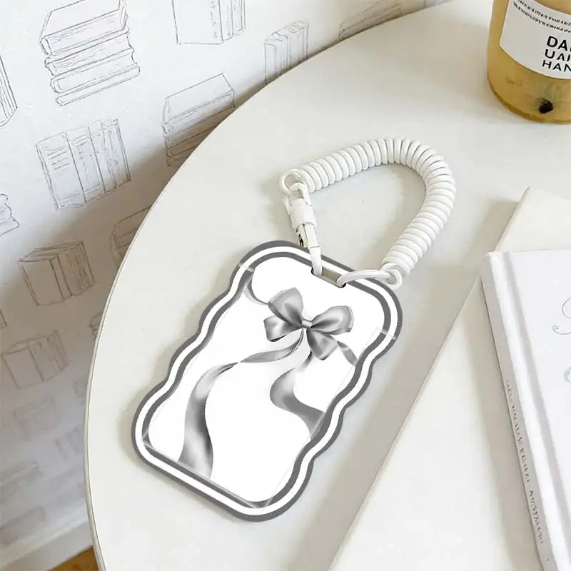 Cards Cover for Photo Protector Student Bus/Meal Card Protection Case Kpop Photocard Holder Stretchable Spring Cord