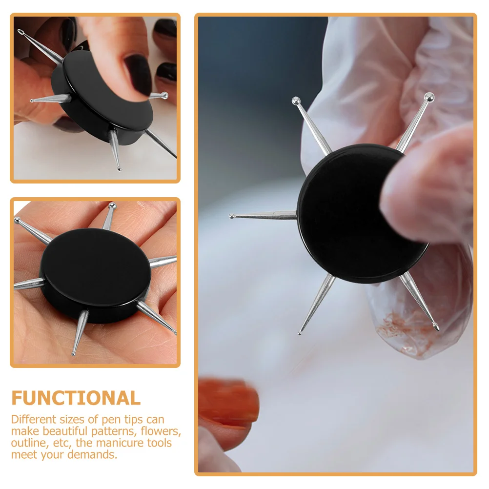 4 قطعة التنقيط 6 أحجام التعميم مانيكير اللوحة التنقيط أدوات للرسم DIY بها بنفسك مسمار الفن دائم مسمار تصميم طقم أدوات