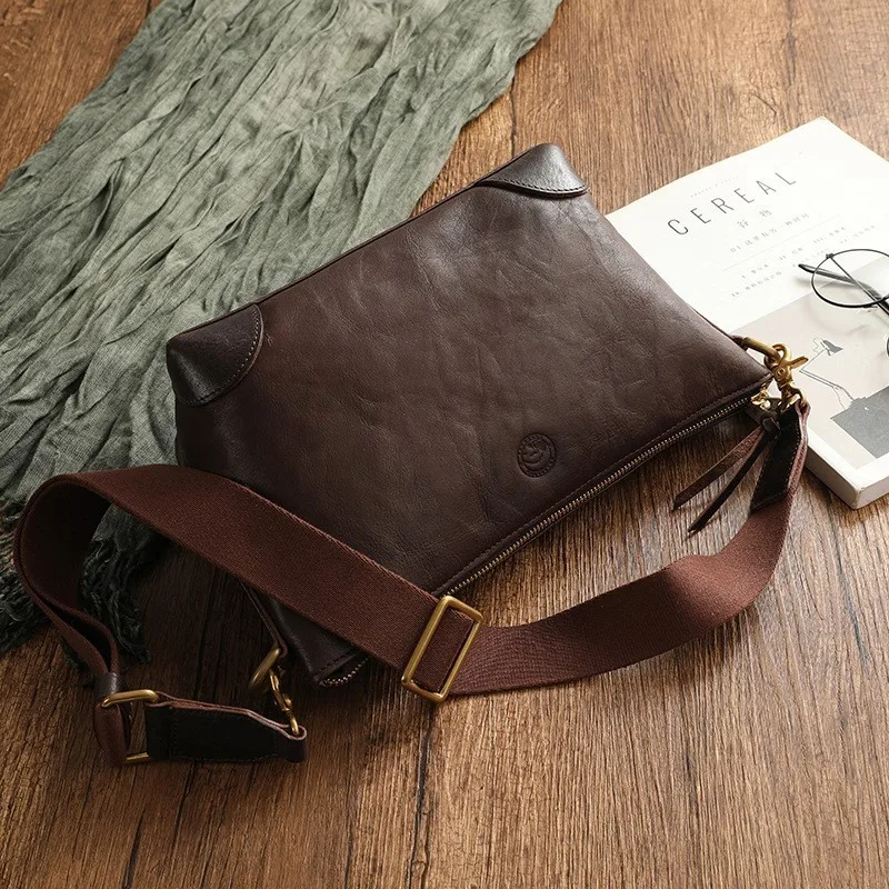 

Johnature High Quality Genuine Leather Crossbody Bag 2025 New Vintage Natural Real Cowhide Solid Color Women's Shoulder Bags
