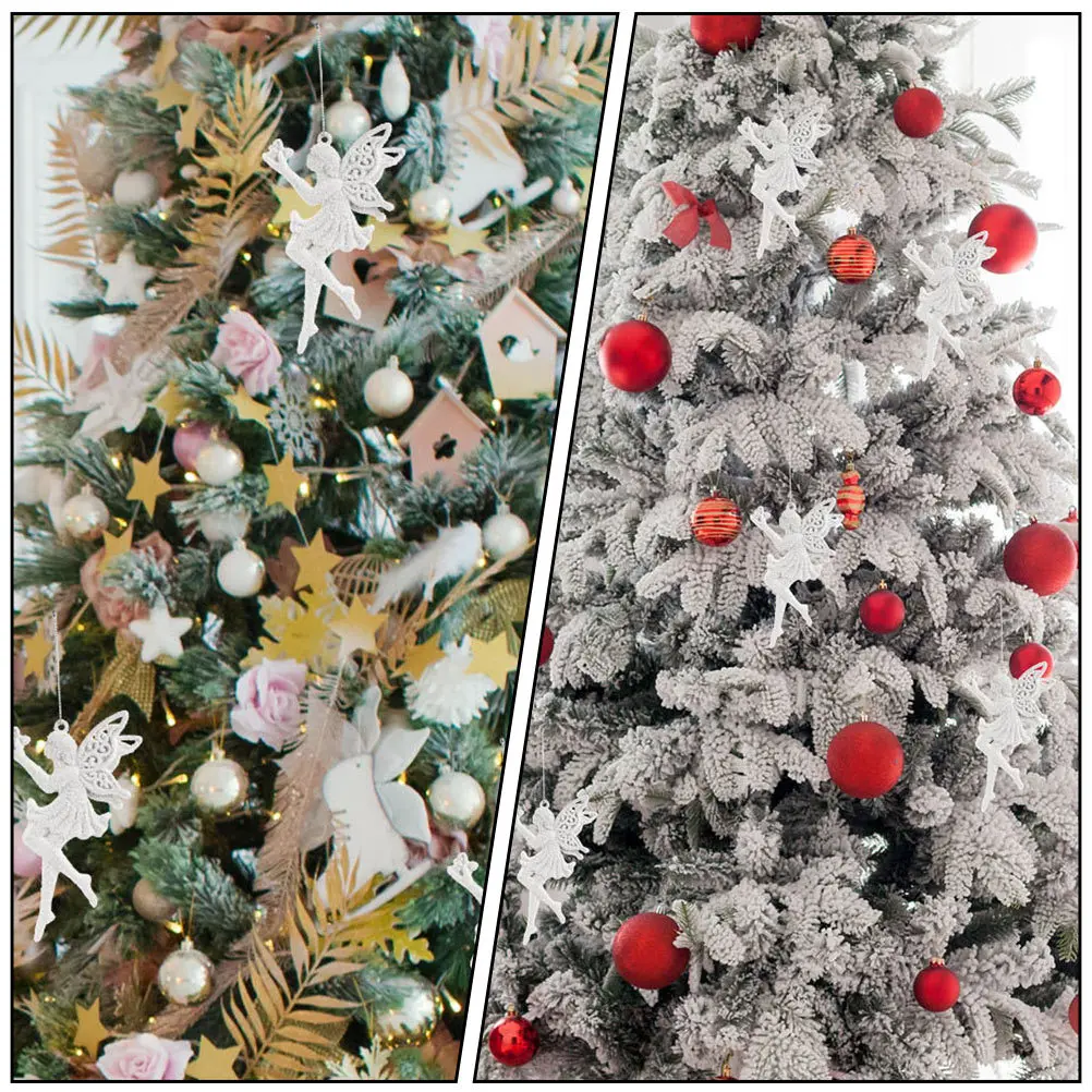 

3Pcs Christmas Tree Hanging Decors Small Xmas Pendants Delicate Plastic Ornaments for Festival Scene Layout Xmas Ornaments
