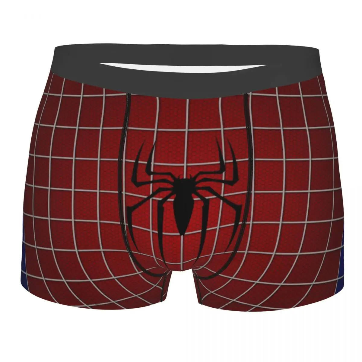 Custom Classic Red Spider On Web Pattern Boxers Shorts Men's Briefs Underwear Fashion Underpants