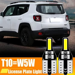 1Pack LED Oświetlenie tablicy rejestracyjnej W5W T10 Lampa Canbus Dla Jeep Grand Cherokee Commander Renegade Patriot Liberty Compass Wrangler JK