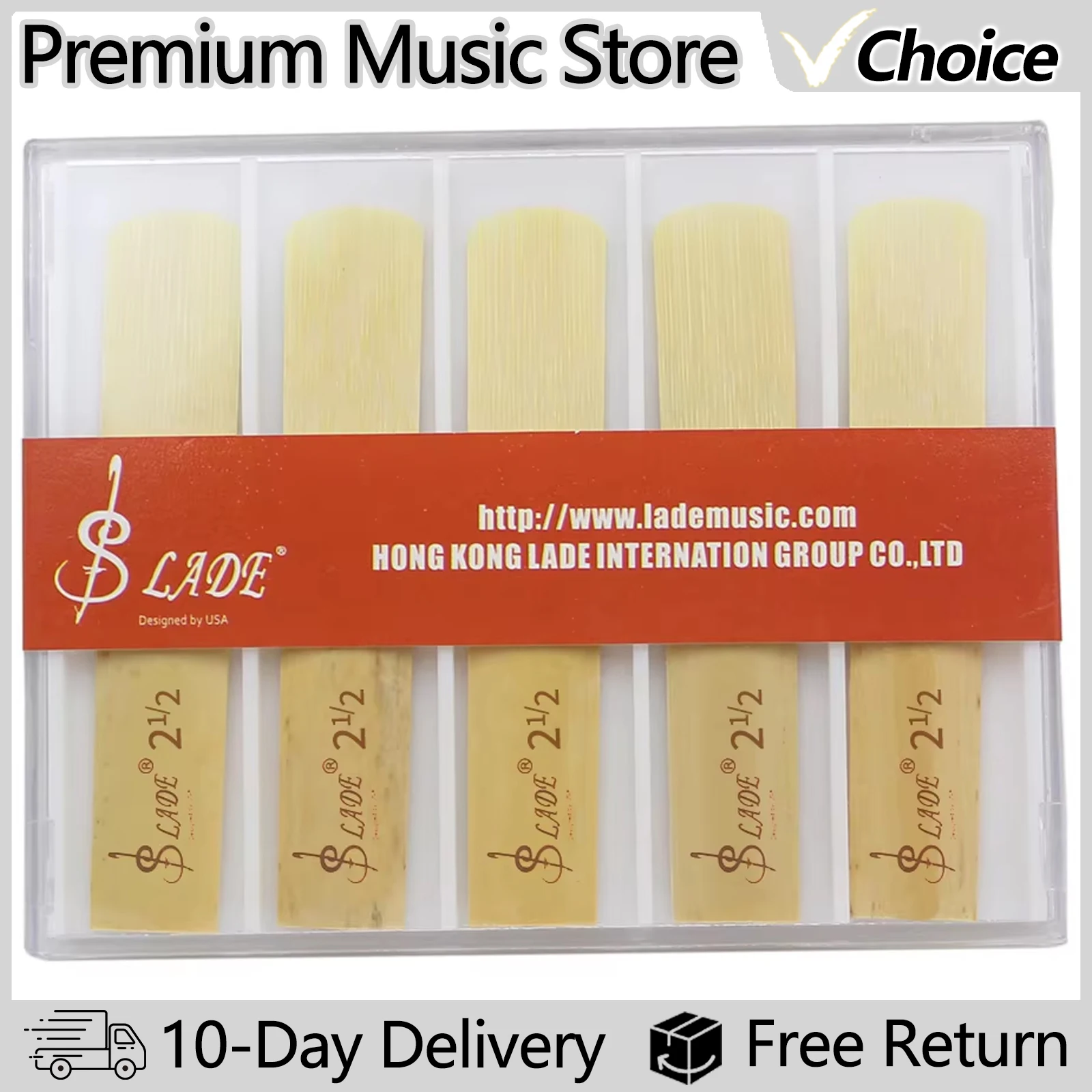 10Pcs/Set Bb Clarinet Reeds Traditional Bamboo Reed Strength 1.5/2.0/2.5/3.0/3.5 Woodwind Instrument Accessories Clarinet Parts