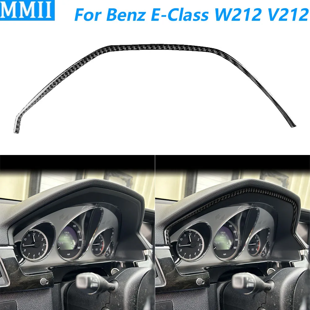 

For Mercedes-Benz E-Class W212 S212 2011-2015 Carbon Fiber Instrument Speedometer Dashboard Trim Strips Car Accessories Sticker
