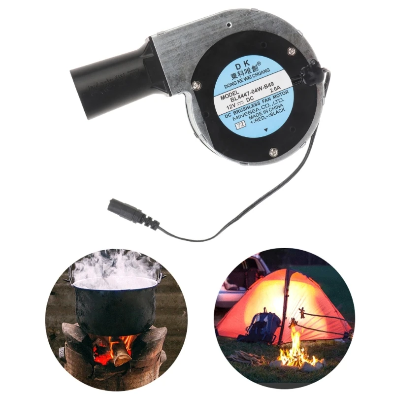 5ASD BBQ Electric Blower Starter для древесного угля BL4447-04W-B49 11028 Blower 12V 2A