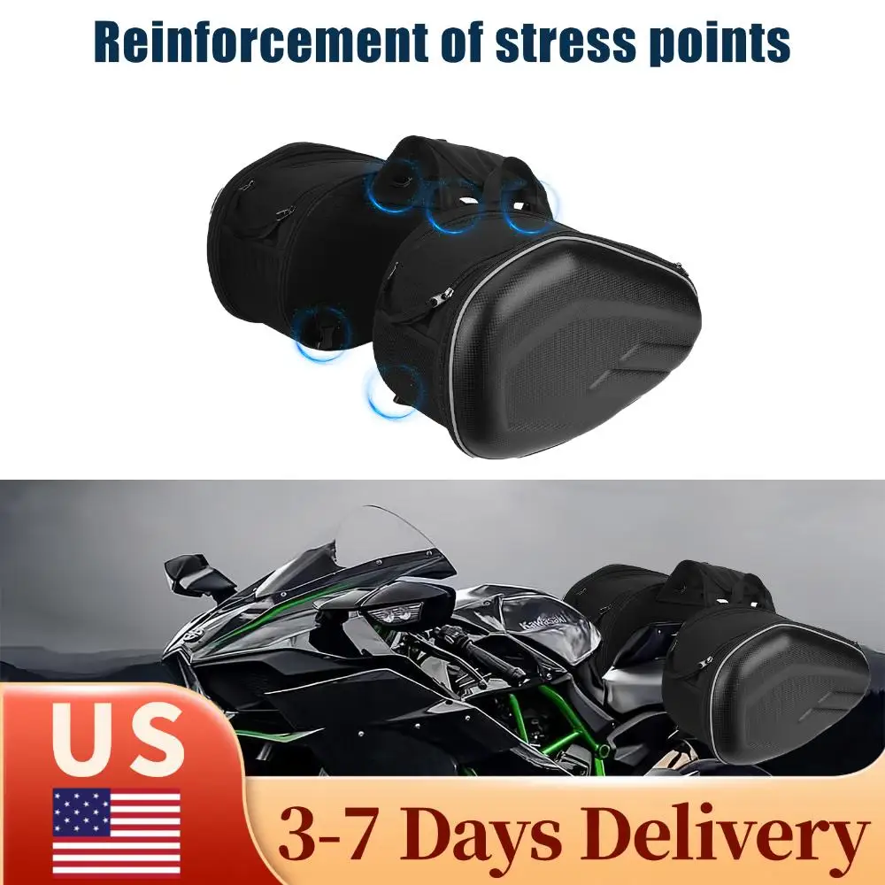 

58L Motorcycle Rear Side Bags Large Capacity Moto Side Storage Bag Universal Motorcycle Panniers for Most Motorcycles