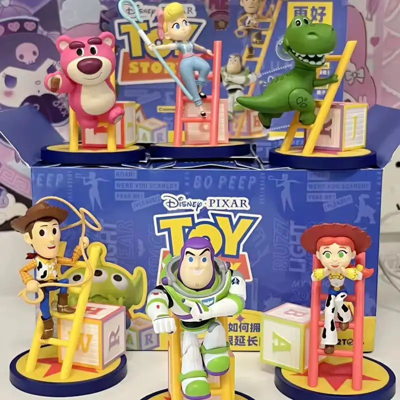 

Disney Слепая коробка История игрушек Лестница Рамка Серия Базз Лайтер Аниме Фигурка Модель Игрушка Таинственная коробка Фигурки Декор окна