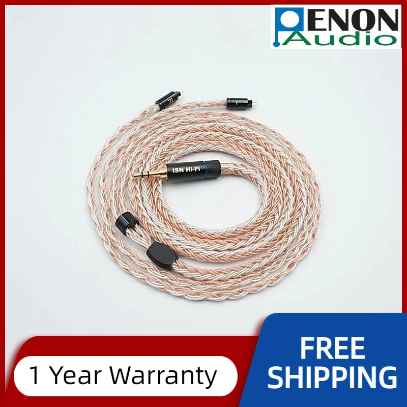 ISN Audio H16/S16 16 Shares HiFi MMCX/2pin 0.78mm Audiophile Earphone Replacement Cable IEM Upgrade Cable