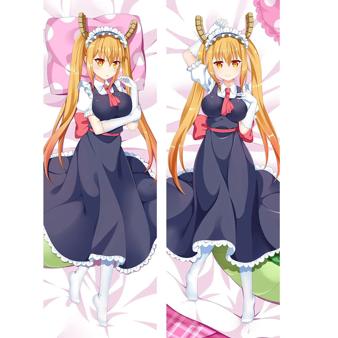 

Japanese Anime Tohru Miss Kobayashi's Dragon Maid Pillow Case Cover Hugging Body Dakimakura 76052