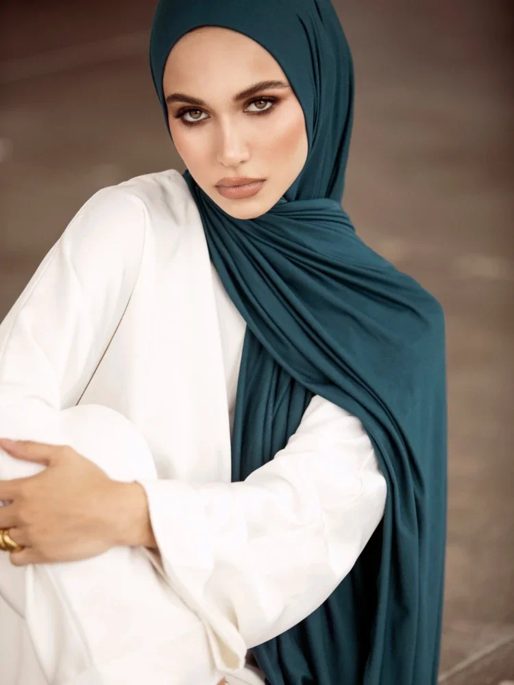 Big Size Jersey Hijabs for Woman Turban Mercerized Cotton Hijab Scarf Shawl Turbans for Women Headscarf Scarves Ramadan Foulard