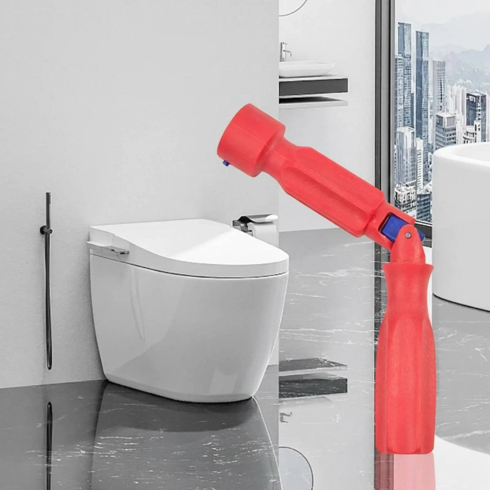 Toilet Seat Removal Wrench 360-Degree Rotation Toilet Seat Installation Wrench Multi-Size Interface 10/13/17mm Compatible