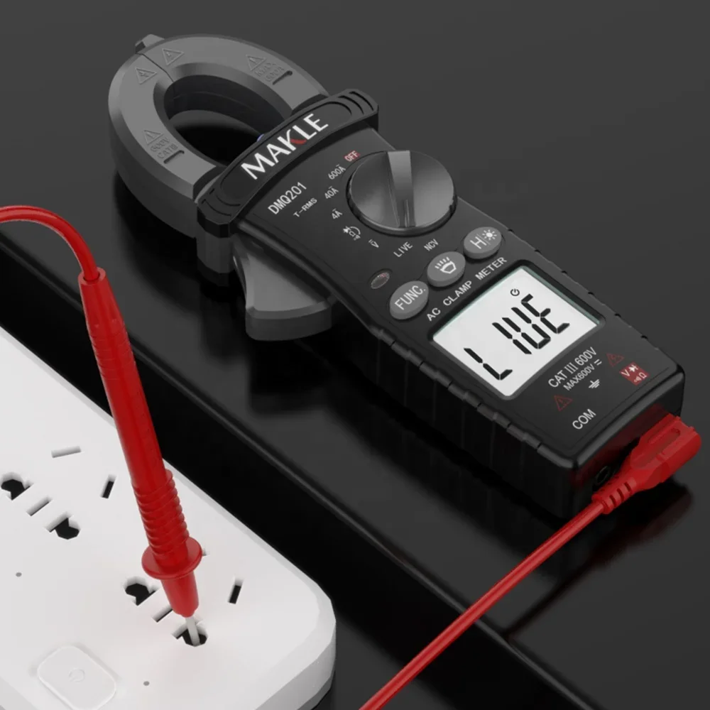 4000 count/6000 counts True-rms Clamp Meter Automatic Intelligent Digital Display High Precision Ammeter Tester