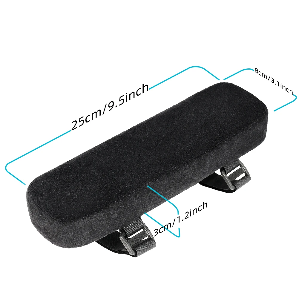 1 Pair Of Mmemory Cotton Office Chair Armrest Cushions - Provides Arm Relaxation For Office Chair, Play Chair, Wheelchair