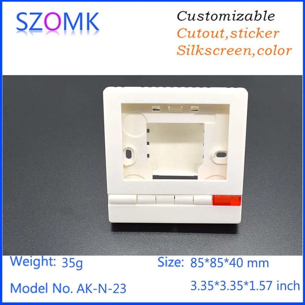 4Pieces 85*85*40 mm new Plastic PCB Project housing case electronics LCD control instrument enclosure szomk plastic box