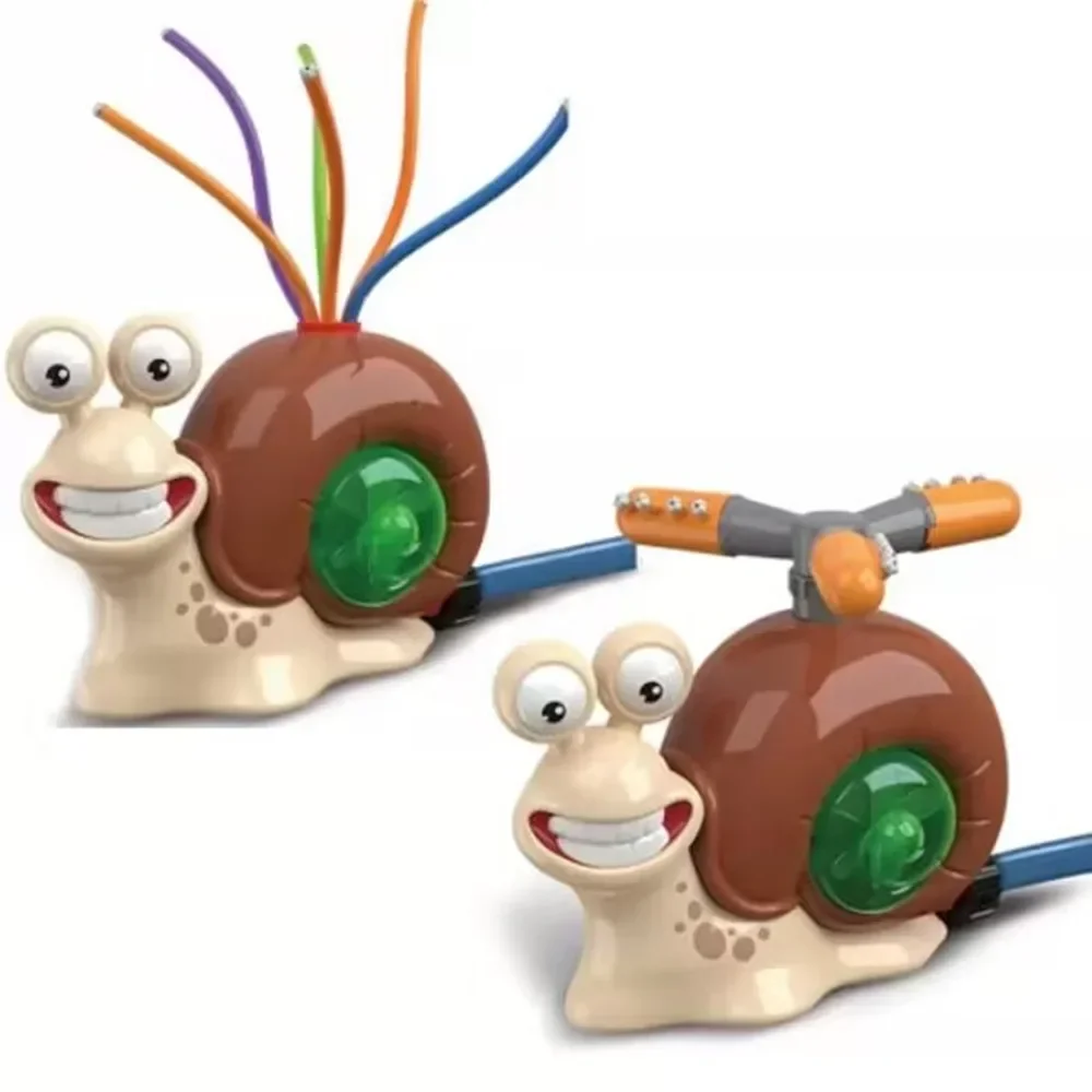 

Water Spray Outdoor Toy Snail Sprinkler Backyard Garden Water Toys Summer Yard Cartoon Splash Sprinkler Baby Bath Toy for Kids