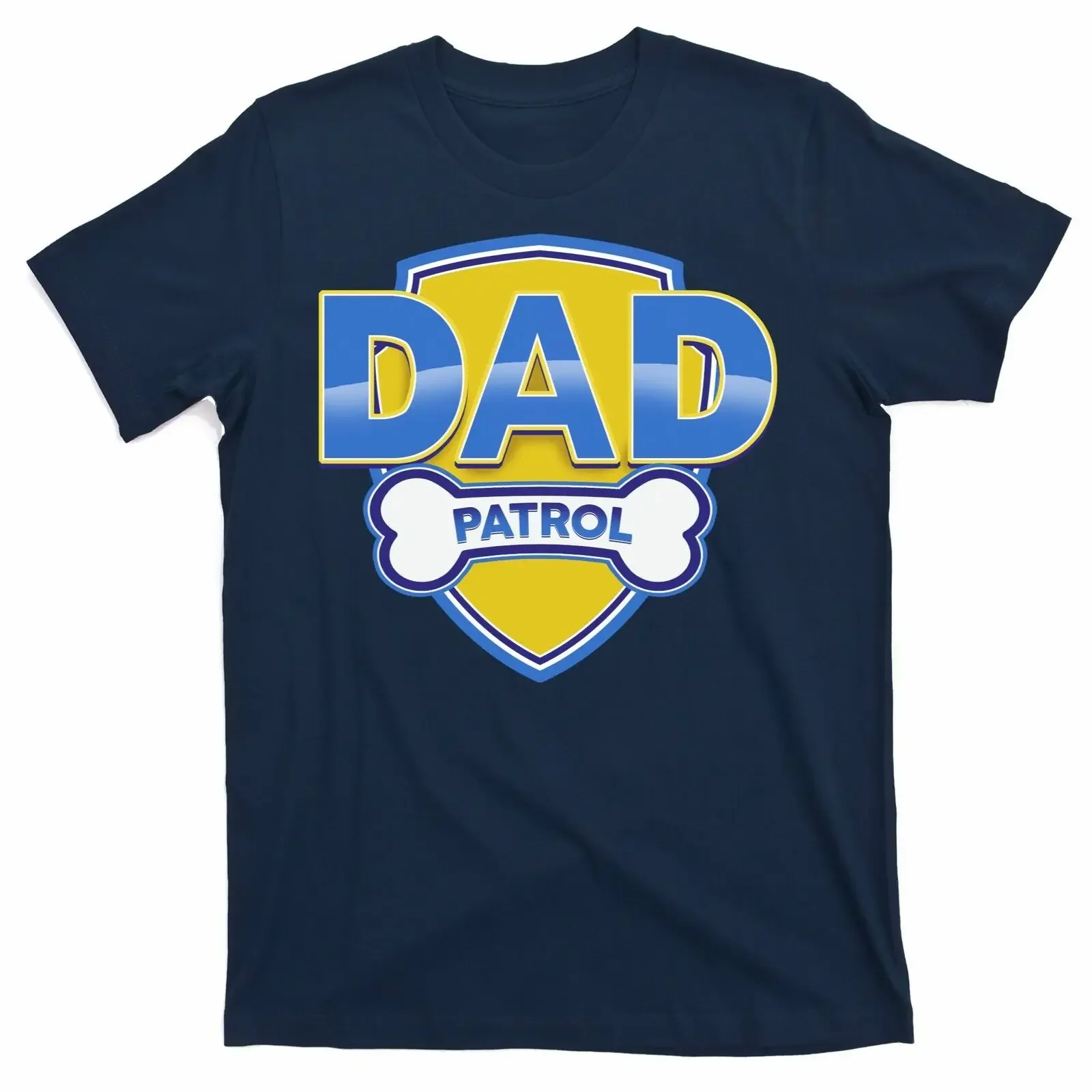 

Funny Dad Patrol Dog Dad T-Shirt Men's 100% Cotton Casual T-shirts Loose Top Size S-3XL