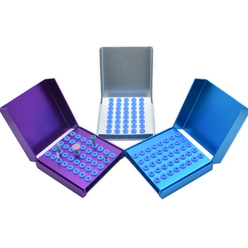 

Dental 40 Holes Endo Box Cleaning Stand Autoclave High Temperature Sterilizable For High/Low speed dental burs