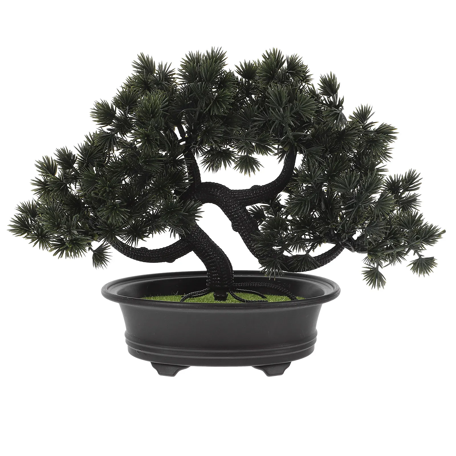人工松盆栽ミニチュア鉢植えリアルな禅庭卓上装飾、自宅やオフィ - Bonsai Tree Miniature Zen Garden のレビューと価格