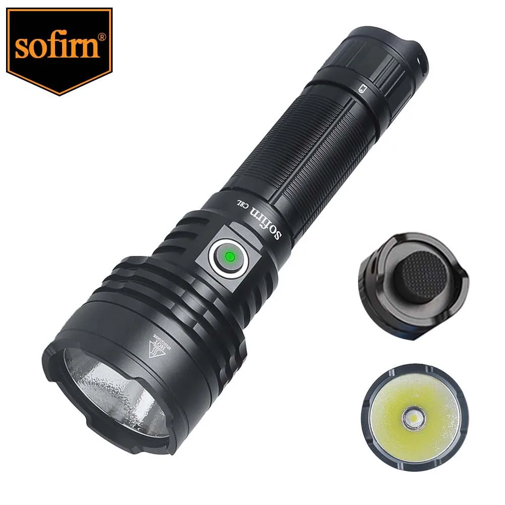 Sofirn C8L 3100lm lampe de poche tactique puissante USB-C Rechargeable XHP50D HI LED 21700 torche EDC lanterne de chasse en plein air