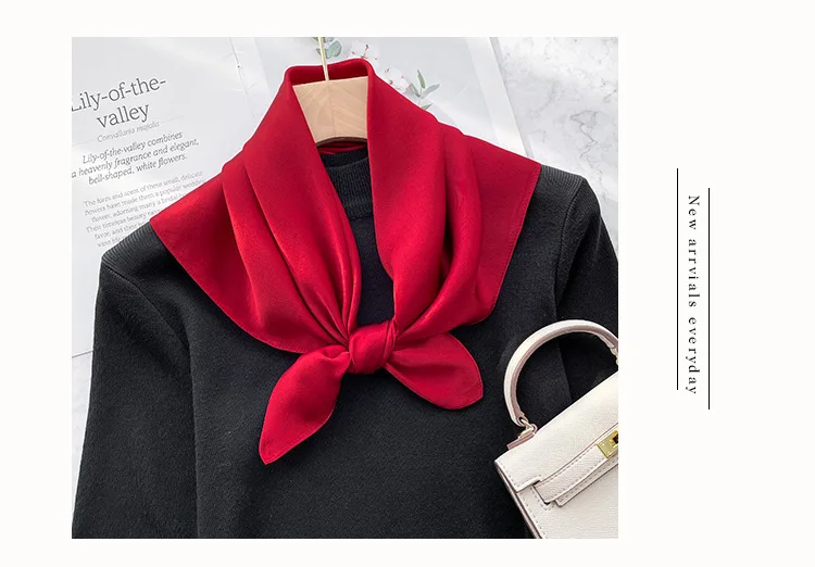 Mode echte Seide Schal Frauen Schals Wraps für Damen Halstuch Foulard Schals Pashmina weiblichen Schal Hijab Bandana – Detail 16