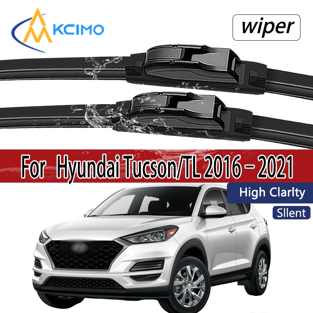 Für Hyundai Tucson/TL 2016–2021 Frontscheibenwischerblätter 2 Stück Windschutzscheiben-Fenster-Zubehör