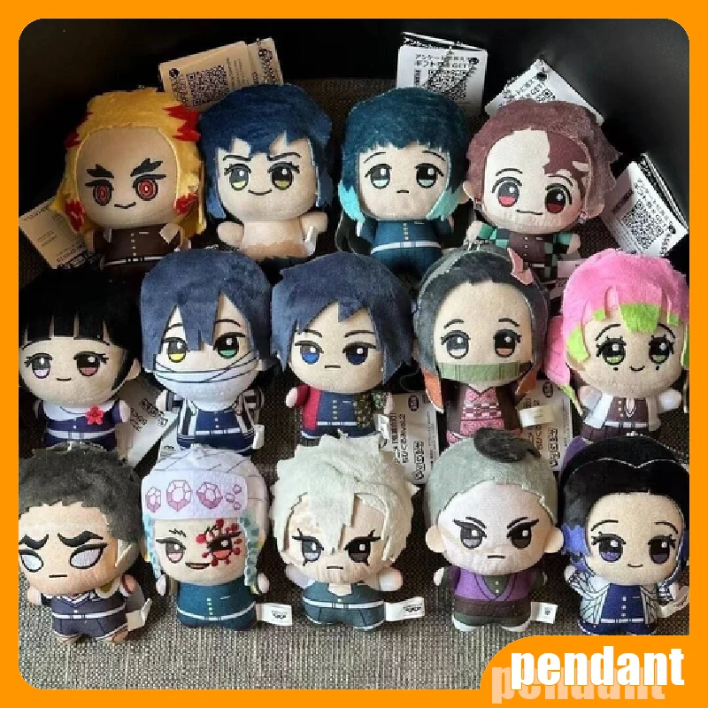 

10cm Anime Demon Slayer Tomioka Giyu Kamado Tanjirou Kamado Nezuko Agatsuma Zenitsu Shinazugawa Ornament Stuffed Plush Toy Gifts