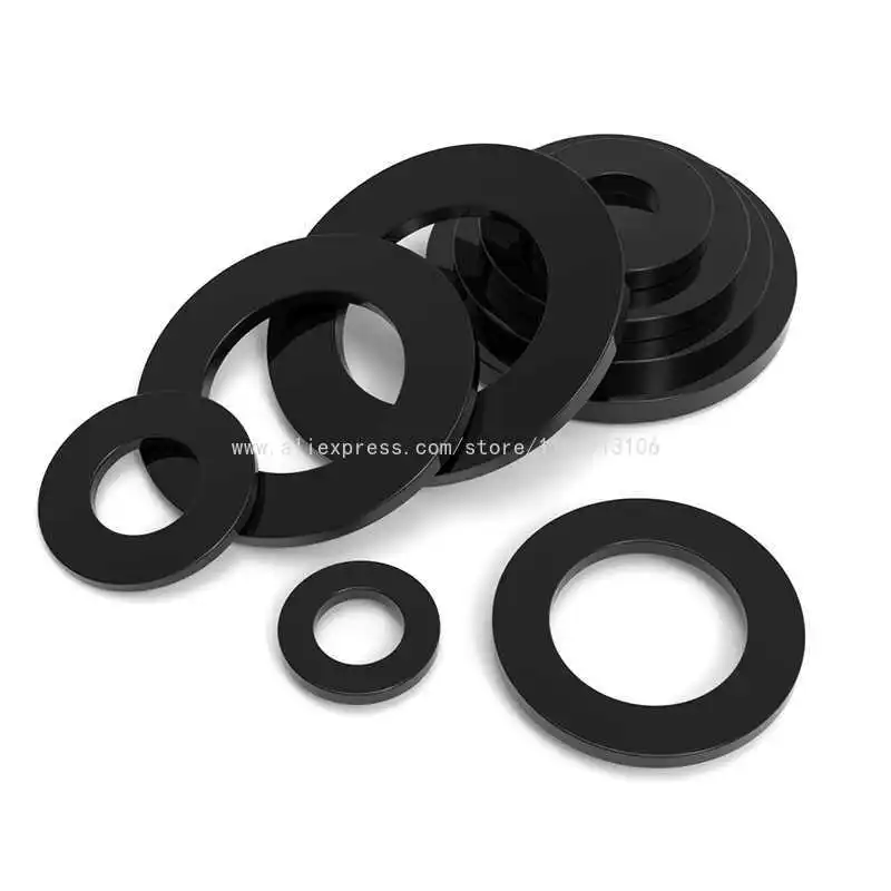 M4 M6 M18 O Ring Tap Seal Rubber Gasket Nitrile Rubber Oil Resistant Sealing Ring Waterproof NBR Washers Flat Shock Absorbing