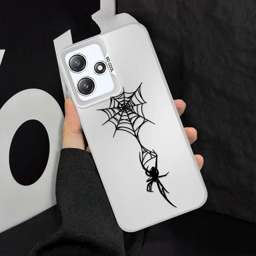 

Phone Case for Xiaomi Redmi A3x A1 A3 A2 Plus 12C 13 12 13C A4 14C Soft Shell Cool Spider Web