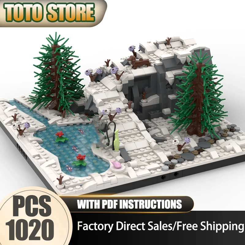 

Moc Building Bricks Workshop Альпинист для эльфа Зимняя деревня Модель Строительные технологии Конструкторы Рождественская игрушка