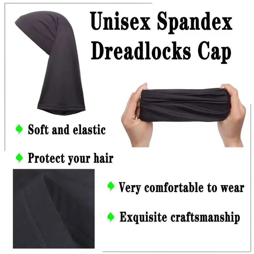 Comfortable Elastic Dreadlock Caps Stretchy Breathable Dreads Cap Unisex Loc Cap Daily Wear